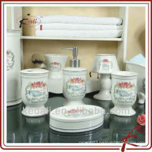 ceramic bathroom set, porcelain bathroom set, bathroom accessories